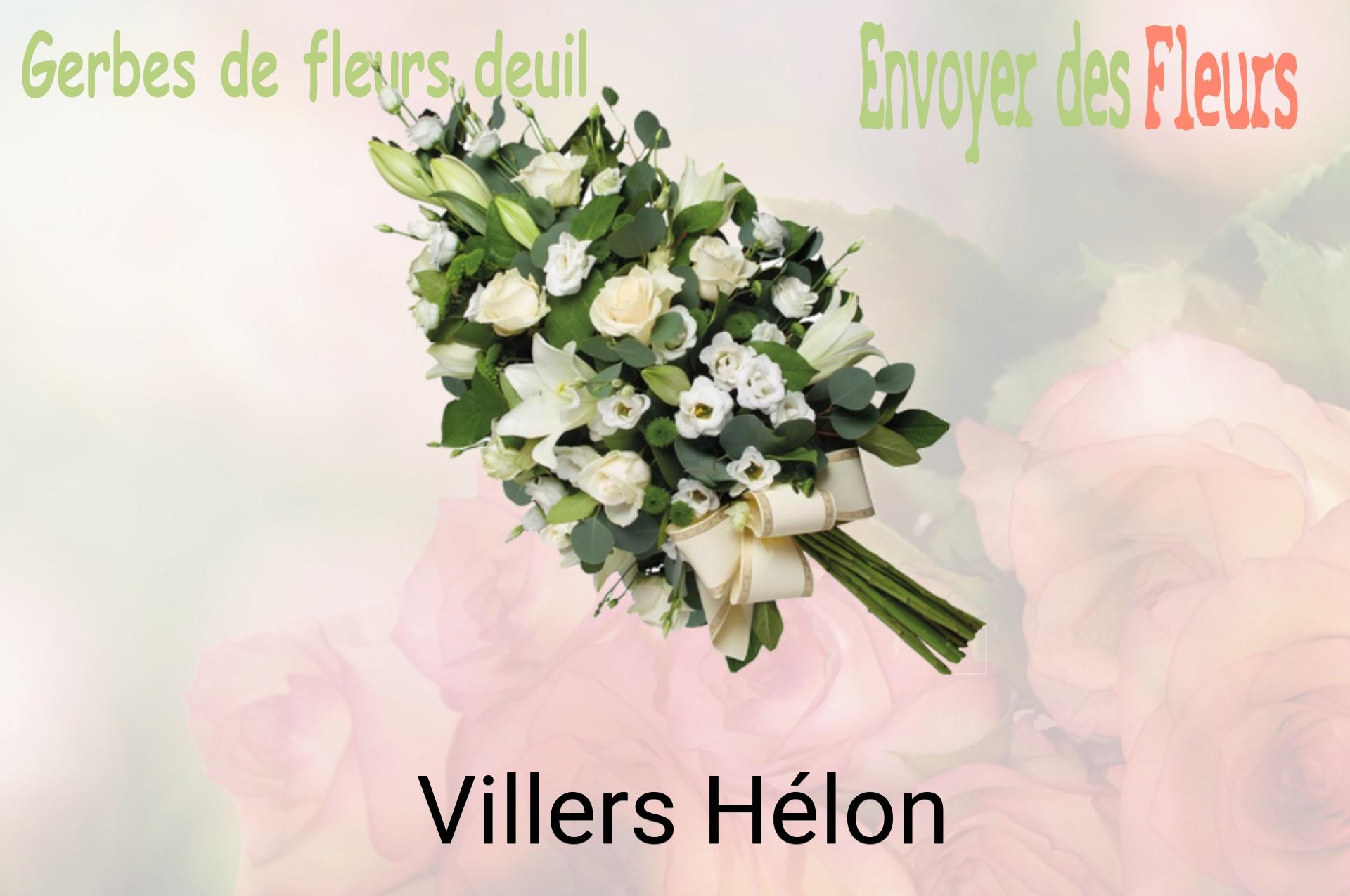Gerbe de fleurs de deuil livrée à Villers-Hélon